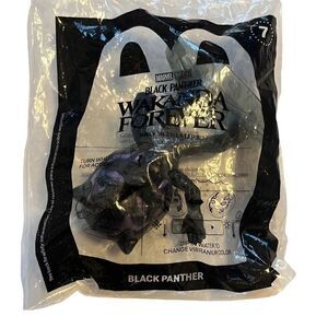 𝅺McDonalds Happy Meal Toy Battle Black Panther NWT‎